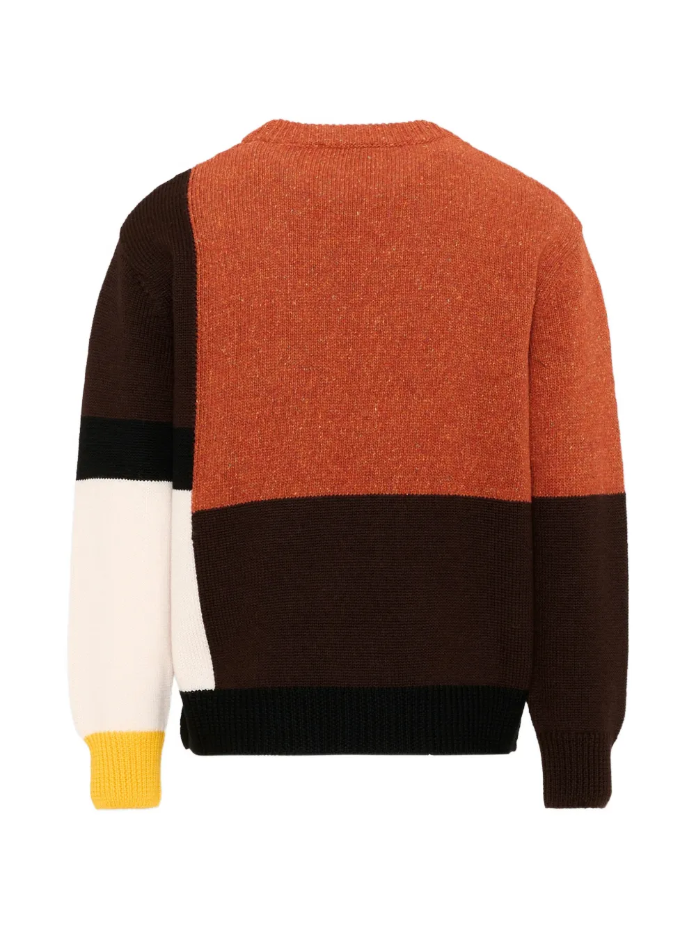 Fay Kids Maglione trui met colourblocking en logo-intarsia Bruin