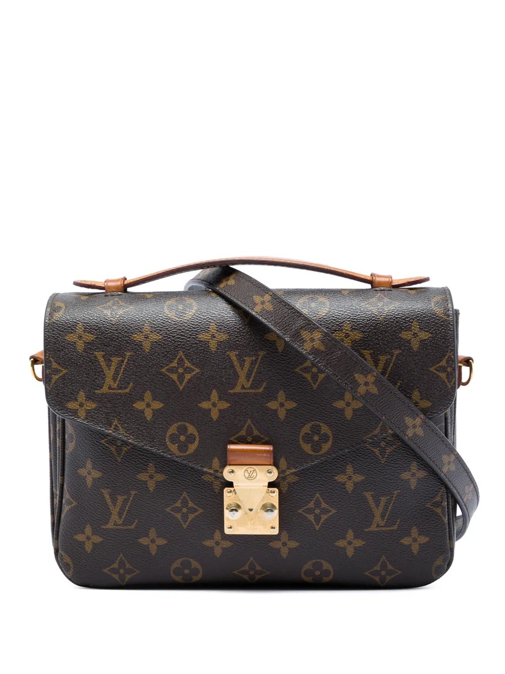 Louis Vuitton Pre-Owned 2015 Monogram Pochette Metis satchel - Braun