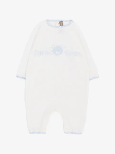 Little Bear jersey Tutina de lana virgen de punto en intarsia