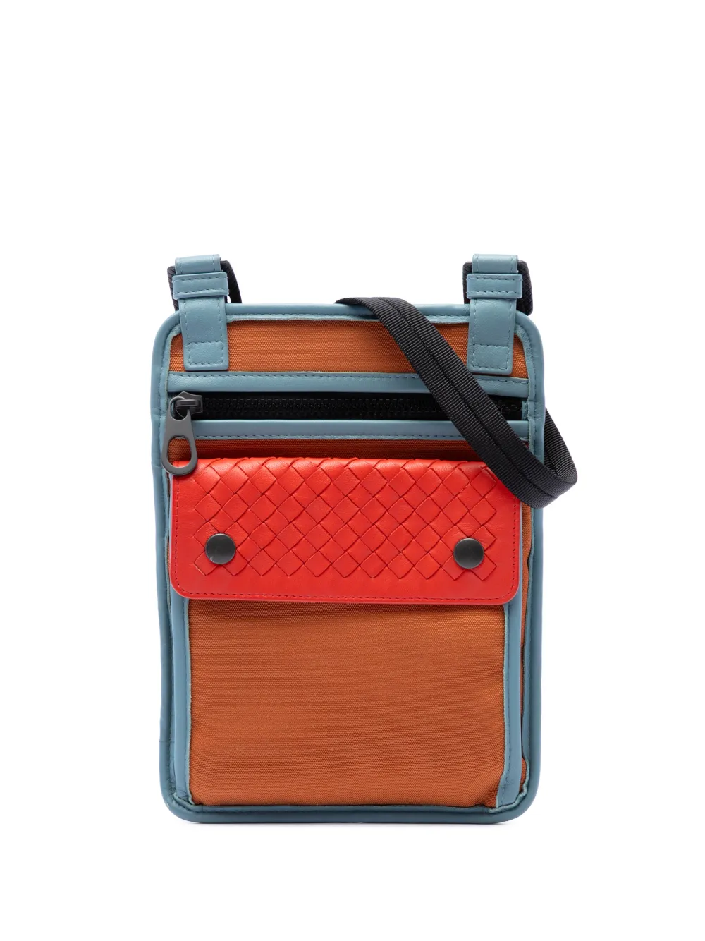 Bottega Veneta Pre-Owned 2012-2026 Nappa Intrecciato Trimmed Nylon High Tech crossbody bag - Mehrfarbig