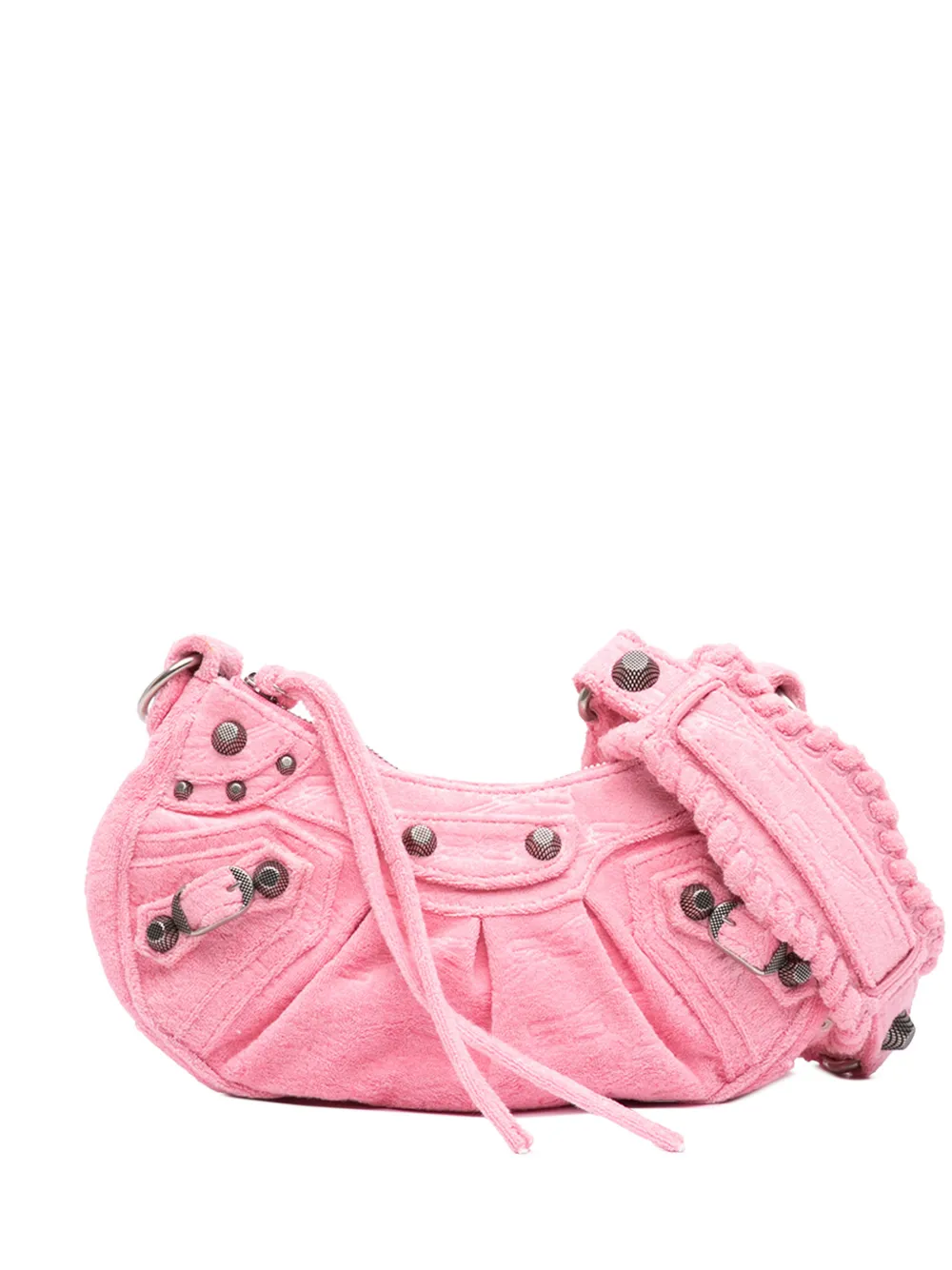Balenciaga Pre-Owned 2010 Terry Cloth Motocross Le Cagole XS crossbody bag - Rosa