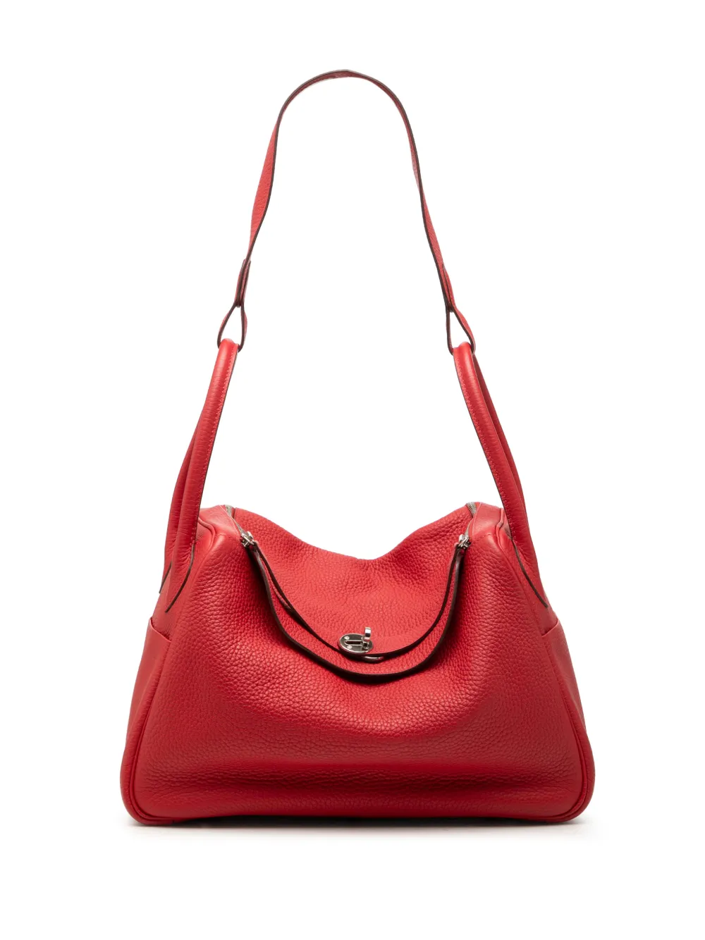 Hermès Pre-Owned 2015 Clemence Lindy 34 satchel - Rosso
