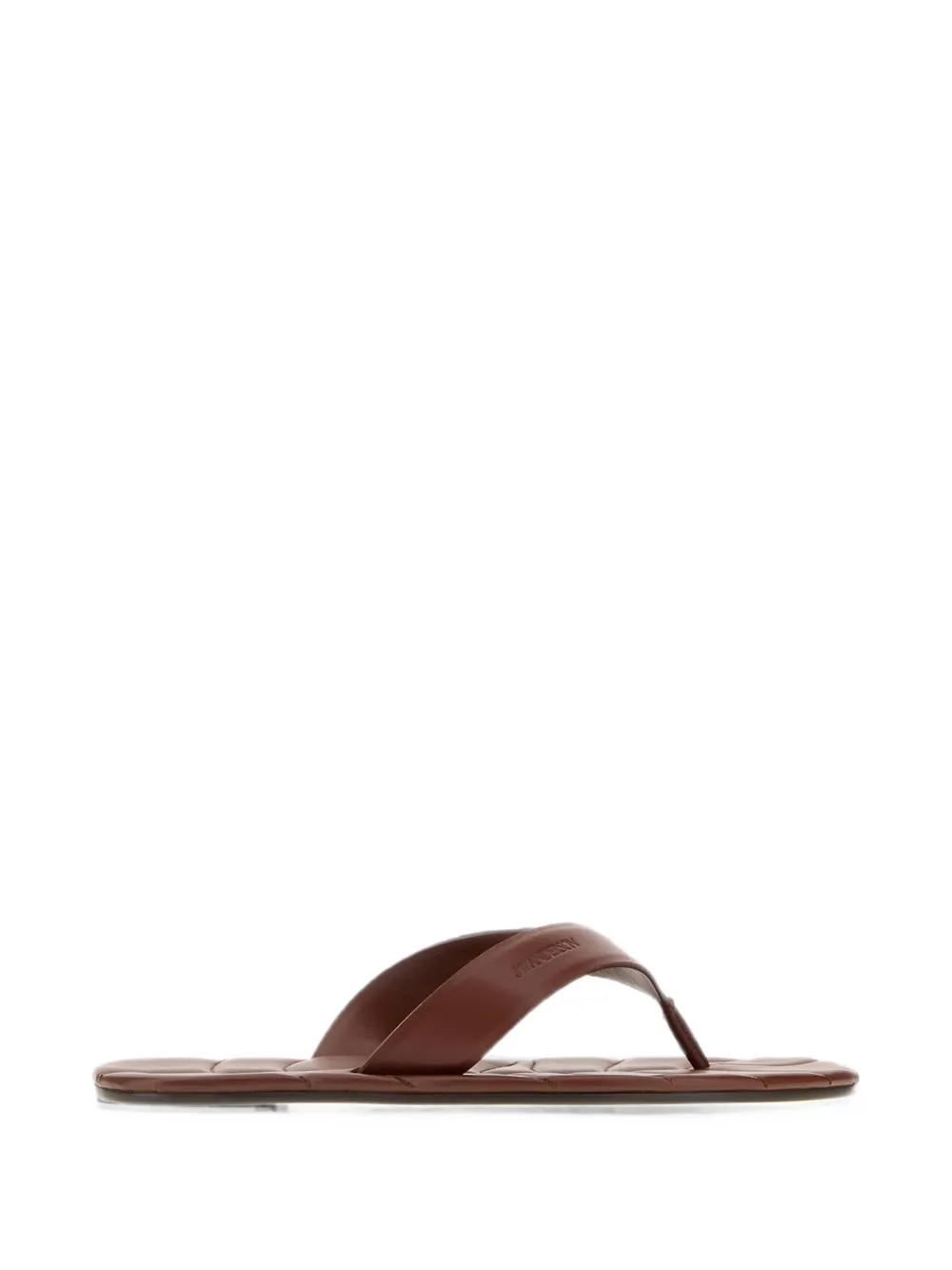 JW Anderson Leaf quilted flip-flops Bruin