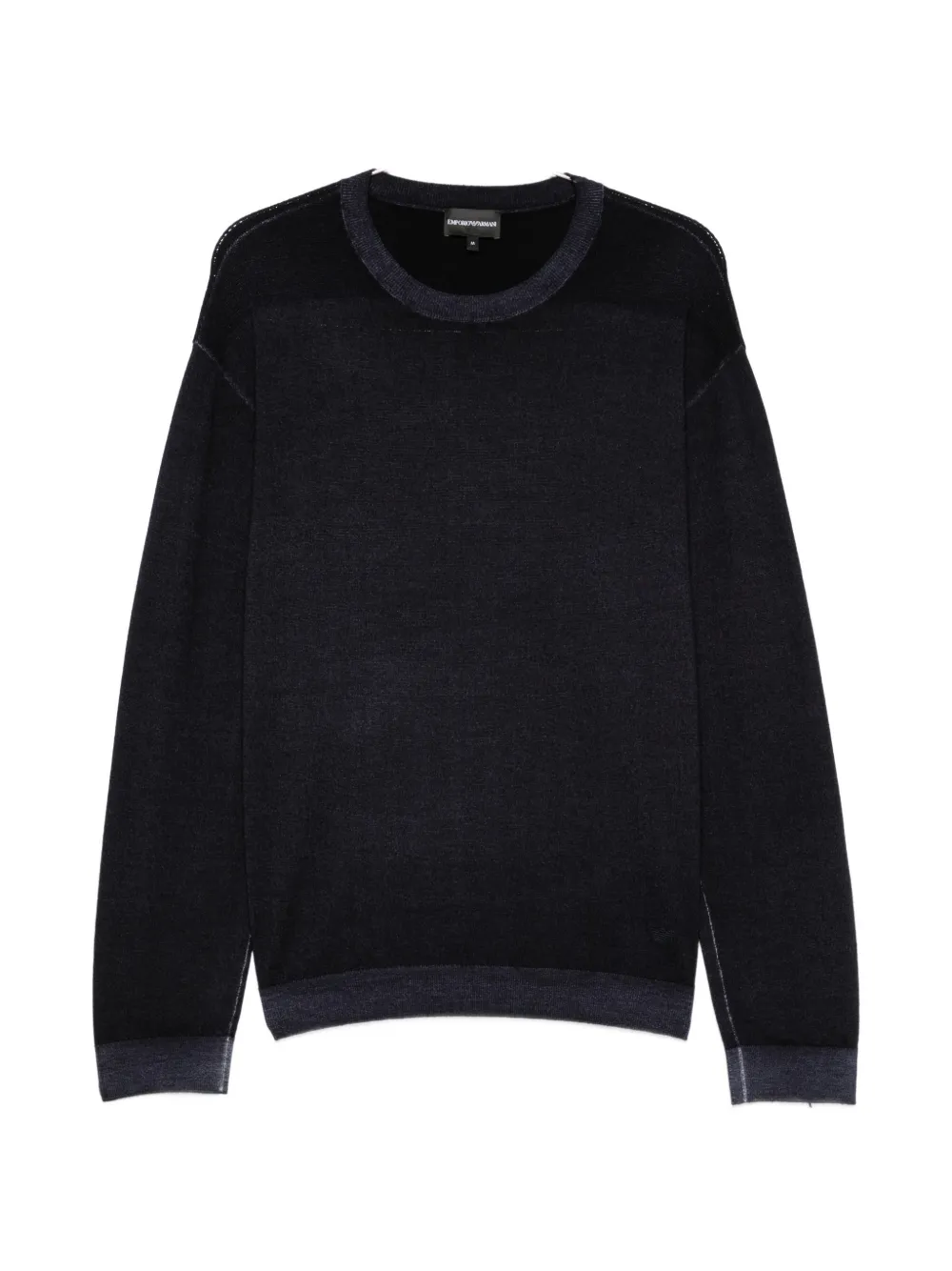 Emporio Armani crew-neck virgin-wool sweater - Blu