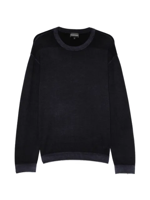 Emporio Armani crew-neck virgin-wool sweater