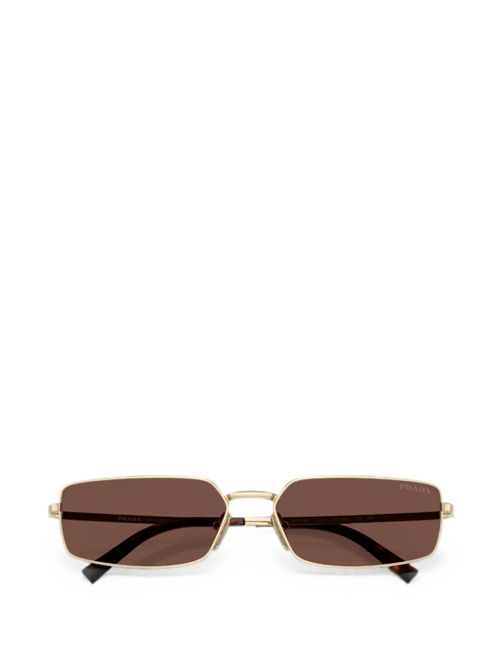 Prada Eyewear geometric-frame sunglasses - Oro
