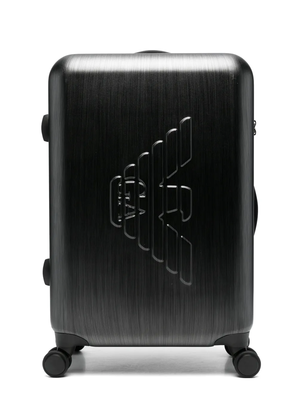 Emporio Armani logo-embossed luggage - Schwarz