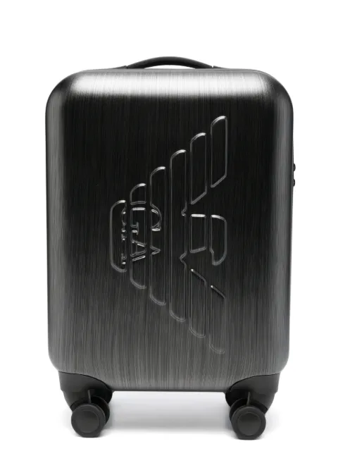 Emporio Armani logo-embossed suitcase