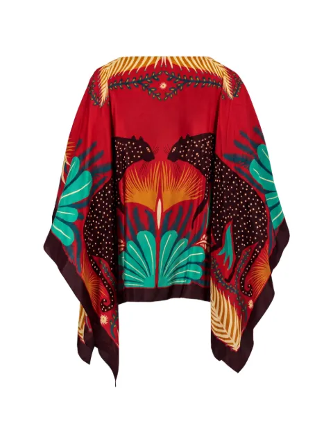 ETRO graphic-print silk blouse