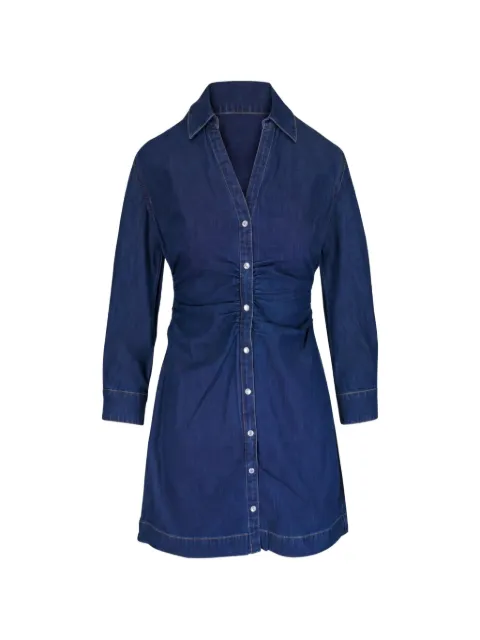 Veronica Beard ruched denim mini dress