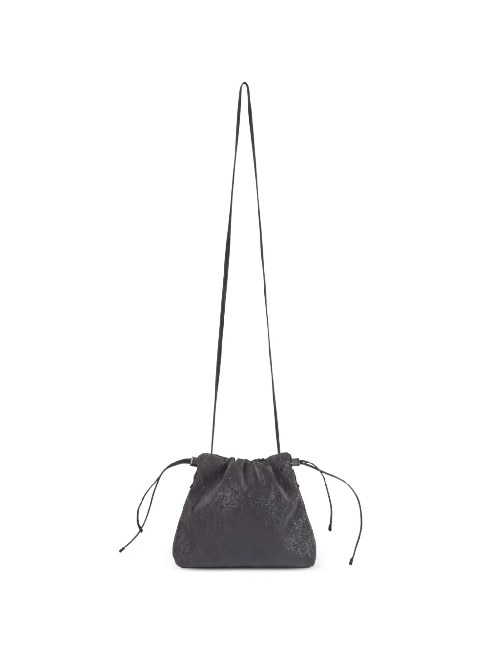 Brunello Cucinelli monili-embellished drawstring shoulder bag - Grigio