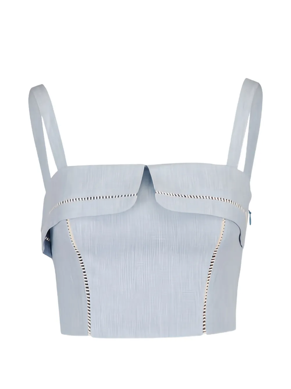 HEVRON Top crop Alba - Blu