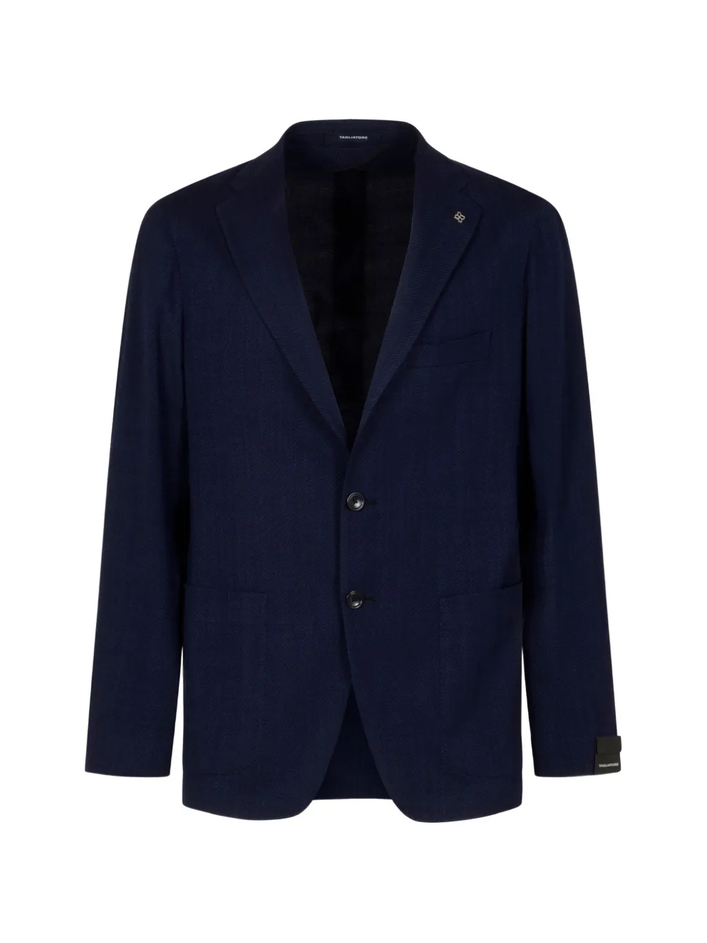 Tagliatore herringbone-weave blazer - Blau