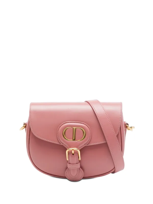 Dior Pre-owned 2021 Small Leather Bobby Crossbody Bag in Pink