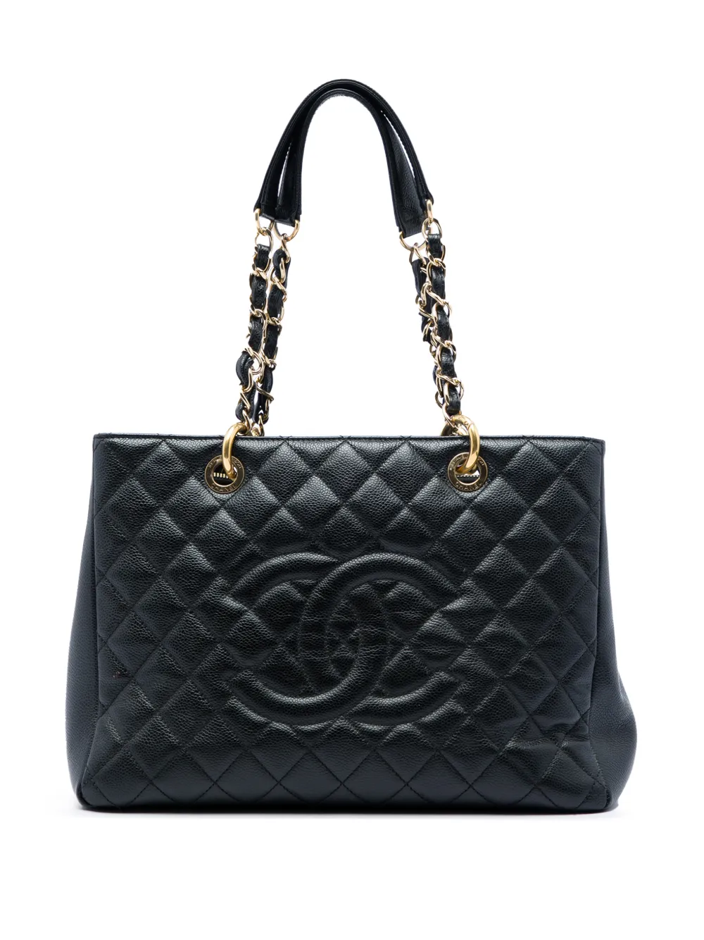 CHANEL Pre-Owned 2012 Caviar Grand Shopping tote bag - Nero
