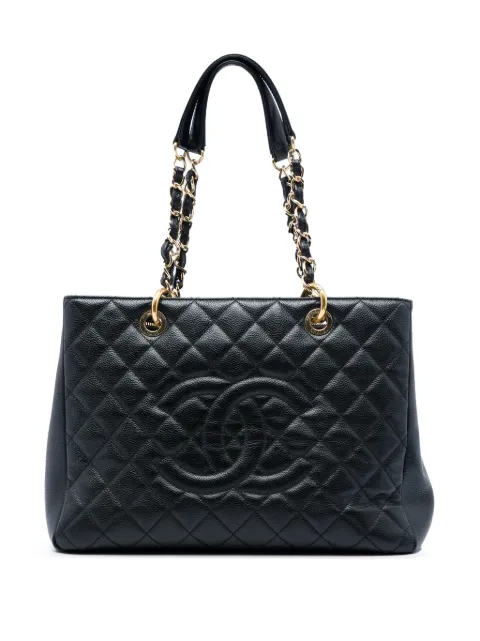 CHANEL Pre-Owned 2012 Caviar Grand Shopping tote bag