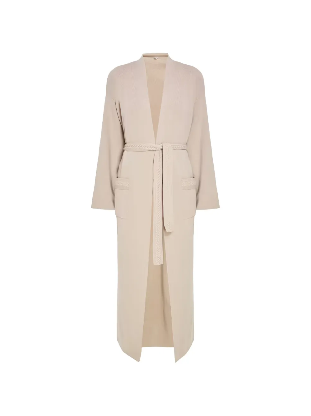 La Perla Jas met ceintuur en gevlochten afwerking Beige