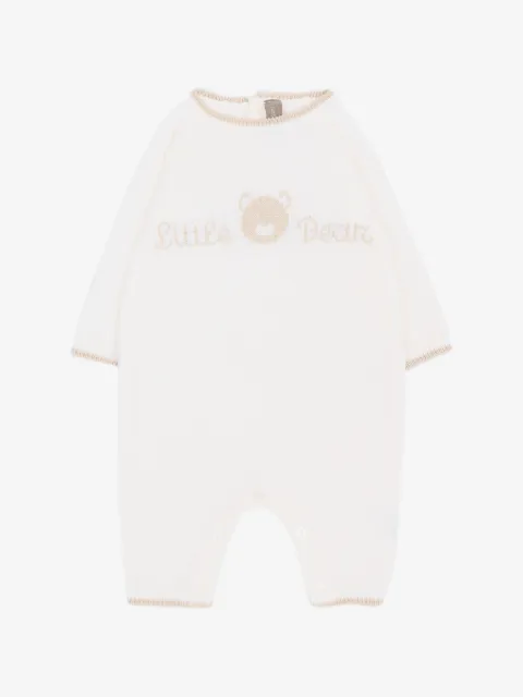 Little Bear pelele de punto con logo en intarsia