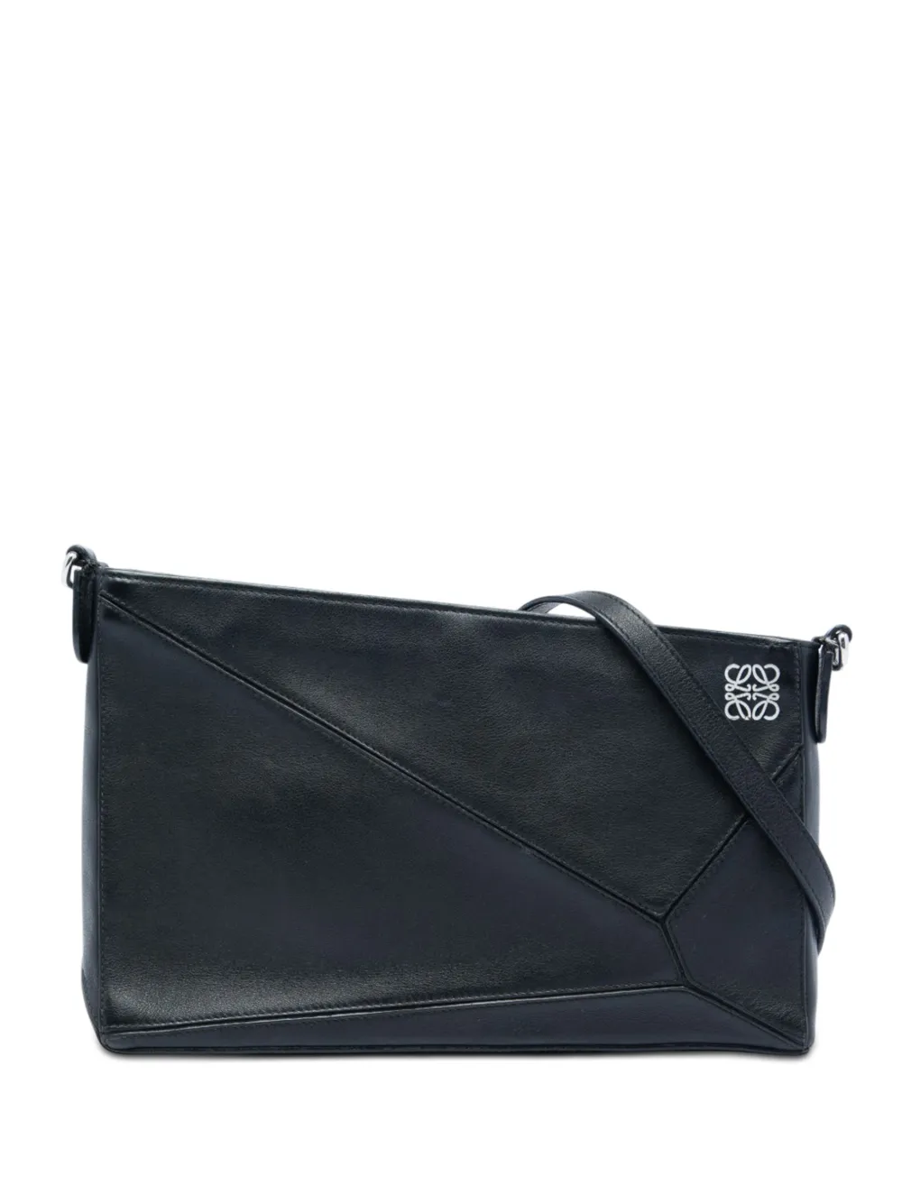 Loewe Pre-Owned 2010-2026 Leather Puzzle Pochette shoulder bag - Schwarz