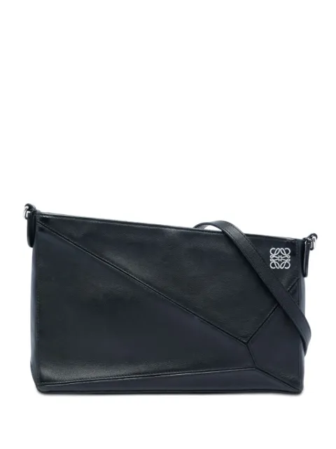 Loewe Pre-Owned 2010-2026 Leather Puzzle Pochette shoulder bag