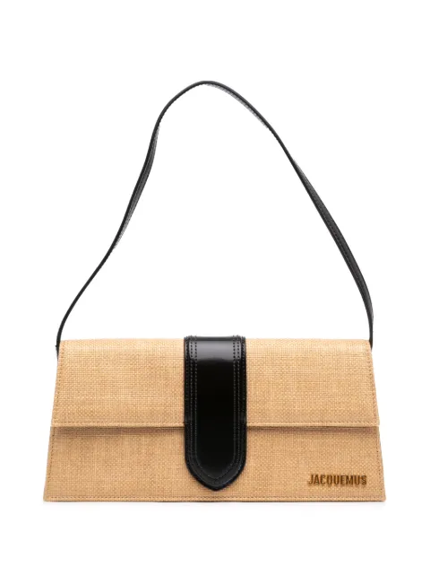 Jacquemus Pre-Owned bolsa de hombro Le Bambino larga de rafia 2010-2026