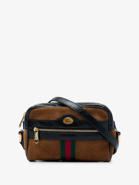 Gucci Pre-Owned 2016-2026 Mini Suede Web Ophidia crossbody bag