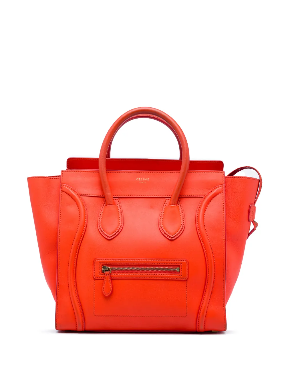 Celine Pre-Owned 2012 Mini Smooth Calfskin Luggage tote bag - Orange
