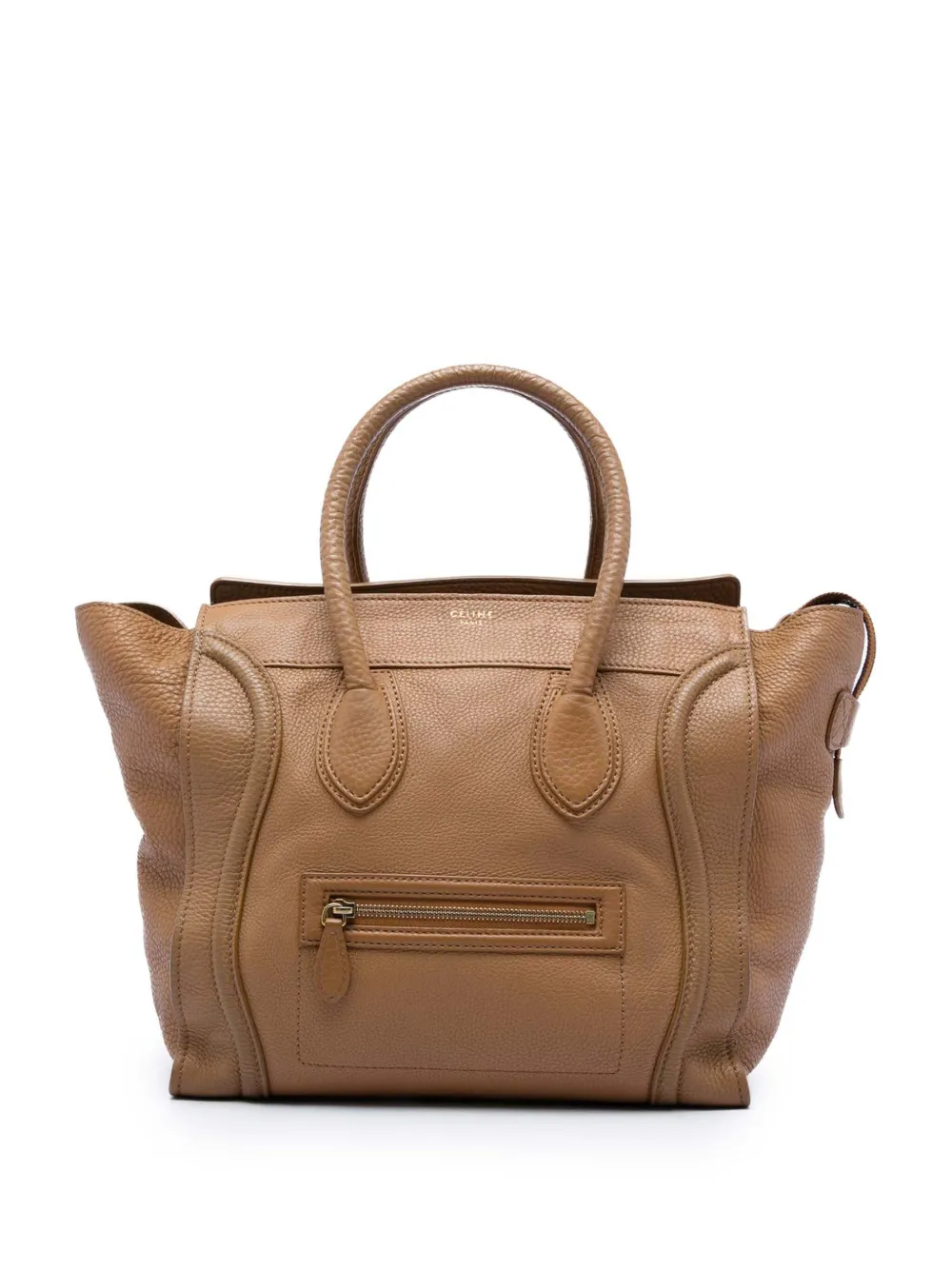 Celine Pre-Owned 2011 Mini Grained Calfskin Luggage tote bag - Braun