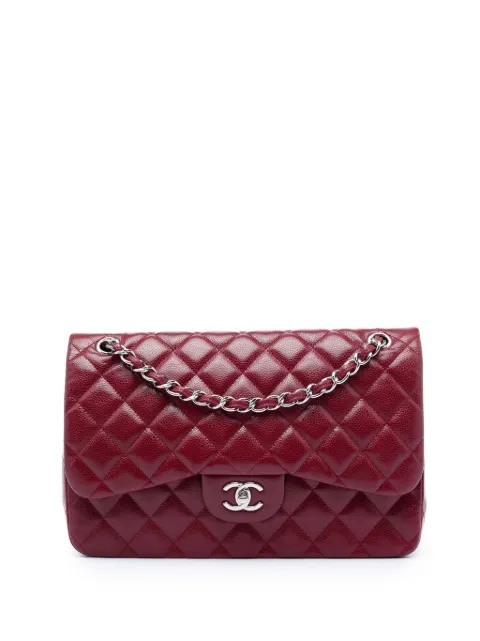 CHANEL Pre-Owned 2010-2011 Jumbo Classic Caviar Double Flap shoulder bag