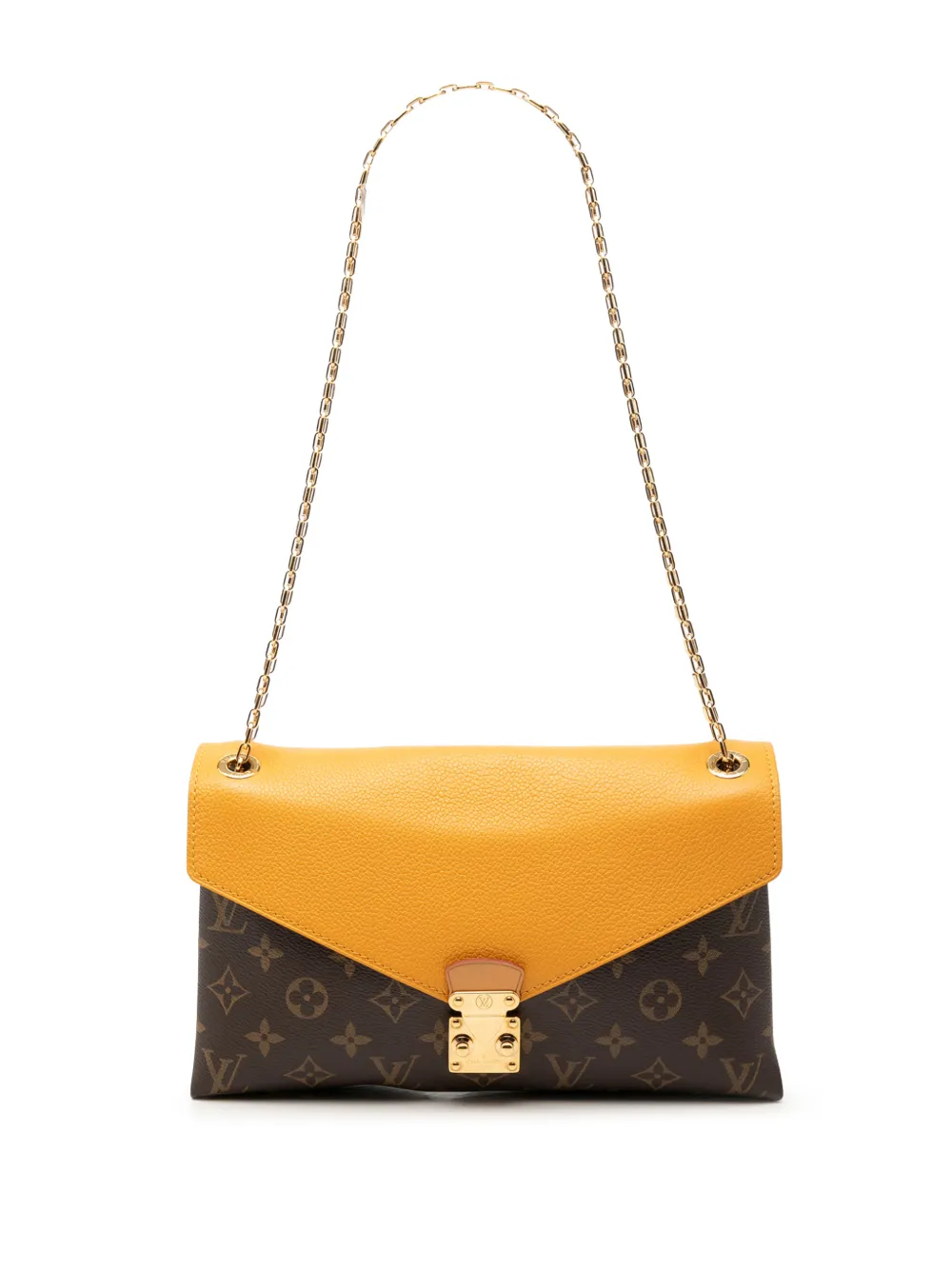 Louis Vuitton Pre-Owned 2014 Monogram Pallas Chain shoulder bag - Giallo