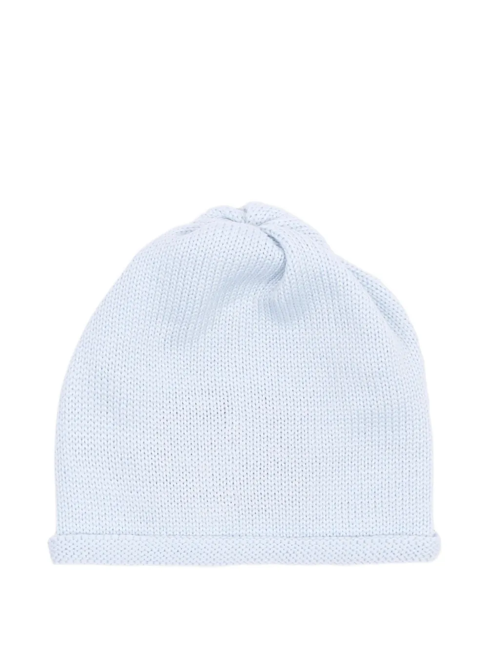 Little Bear knitted virgin-wool beanie hat - Blu