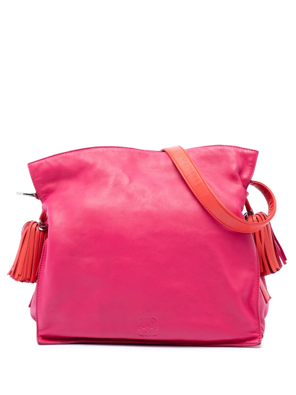 Loewe Pre-Owned 2012 Bicolor Nappa Flamenco Tassel 30 crossbody bag - Rosa
