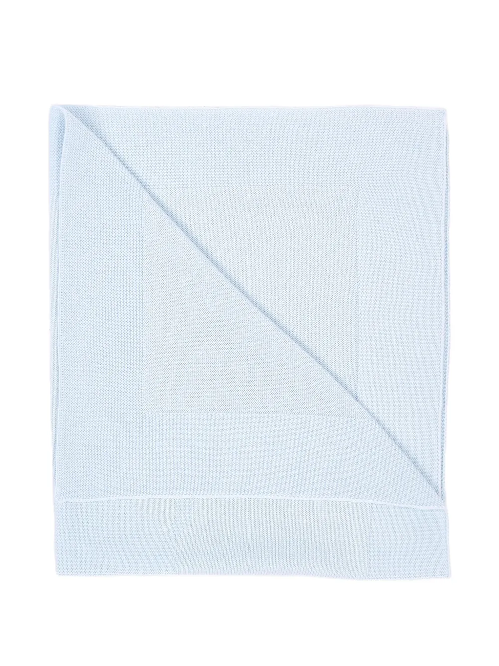 Little Bear bear-motif knitted blanket - Blu
