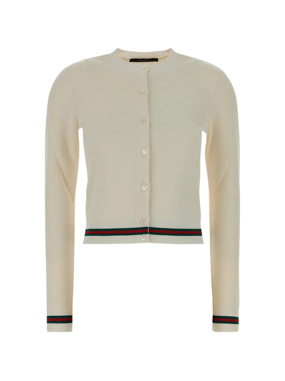 Gucci GG fine cotton viscose jacquard cardigan - Nude