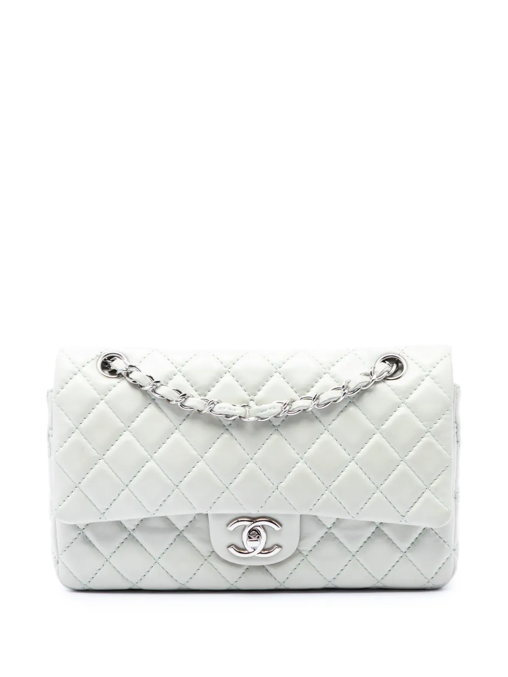 CHANEL Pre-Owned 2008-2009 Medium Classic Lambskin Double Flap shoulder bag - Grün