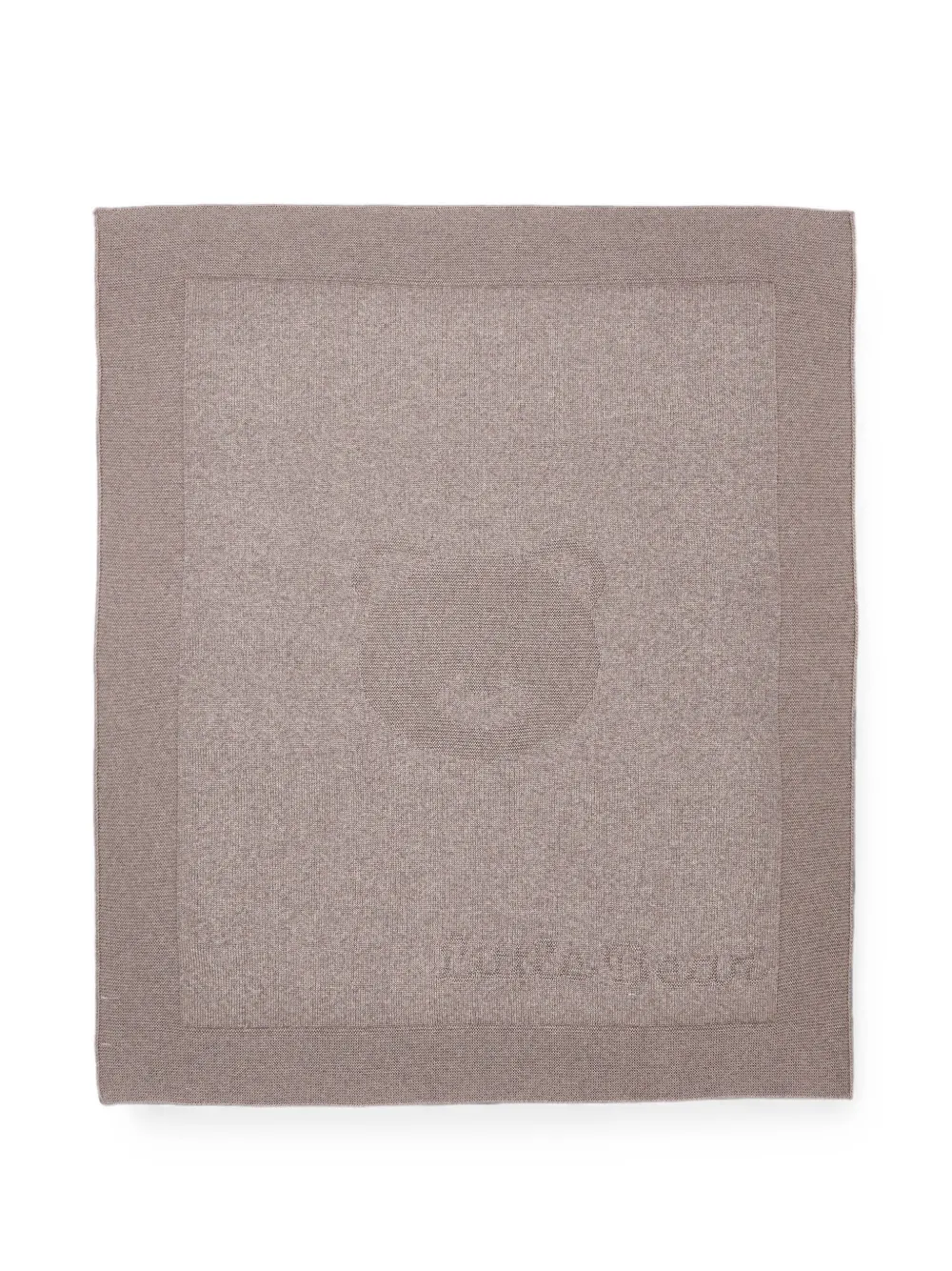 Little Bear bear-motif knitted blanket - Toni neutri