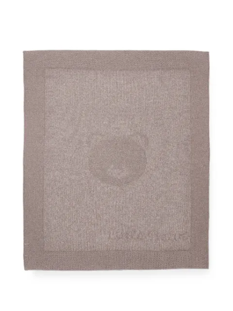 Little Bear bear-motif knitted blanket