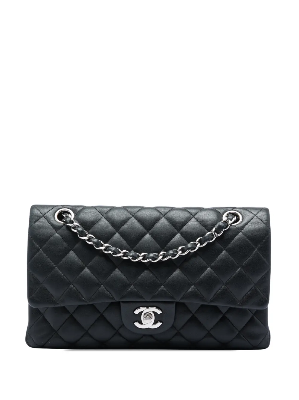 CHANEL Pre-Owned 2010-2011 Medium Classic Lambskin Double Flap shoulder bag - Schwarz
