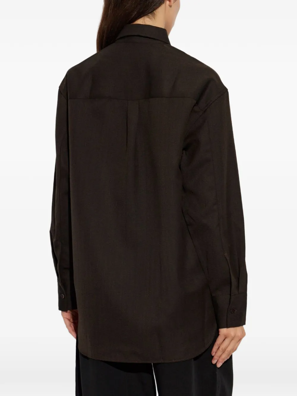 Studio Nicholson long-sleeve button-down shirt Bruin