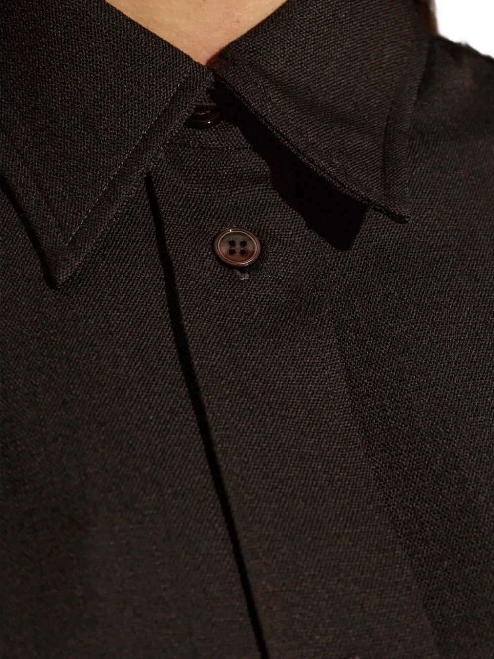Studio Nicholson long-sleeve button-down shirt Bruin