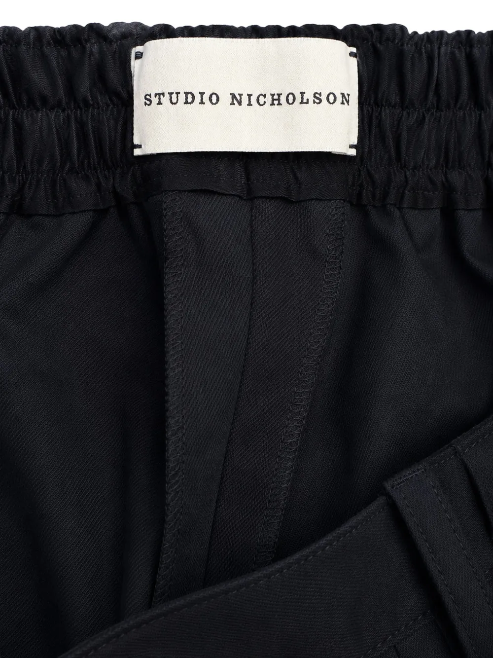 Studio Nicholson Shires plooibroek met elastische taille Blauw