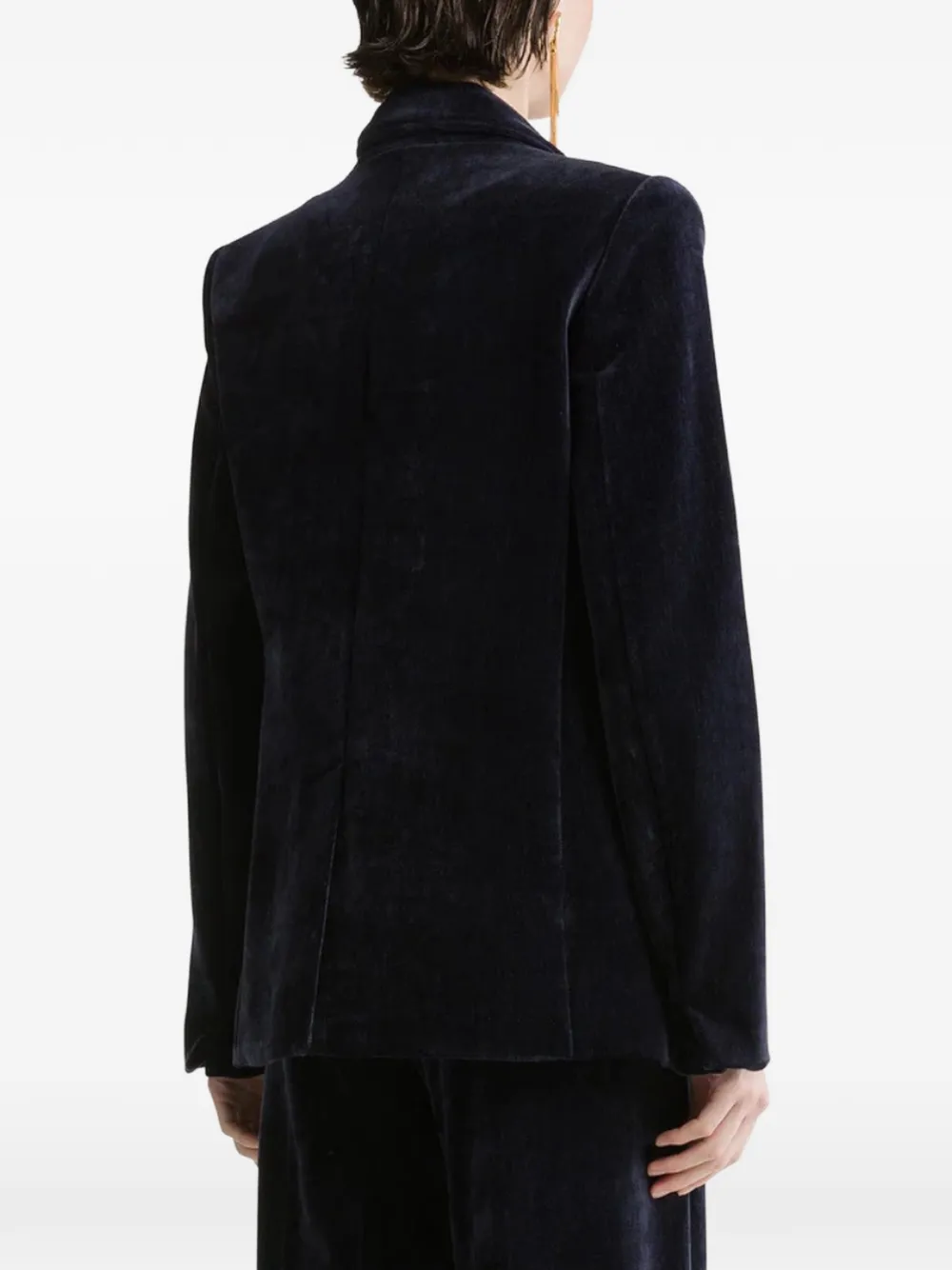 Forte Blazer met dubbele rij knopen Blauw
