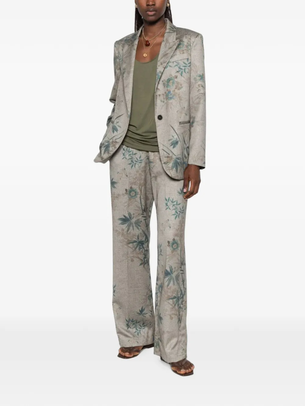 Forte Le Bambou Secret trousers Grijs