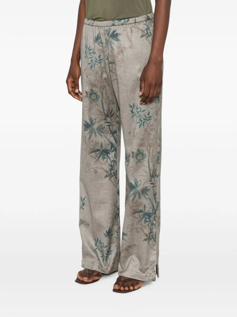 Forte Le Bambou Secret trousers Grijs