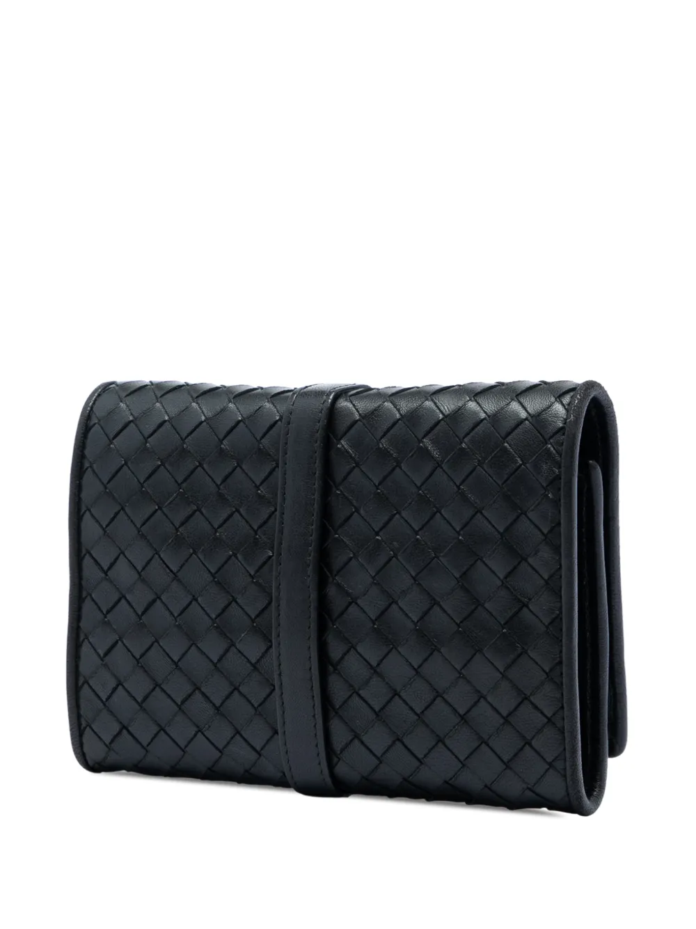 Bottega Veneta Pre-owned 2012-2026 Nappa Intrecciato Jewelry Roll in Black, view 2