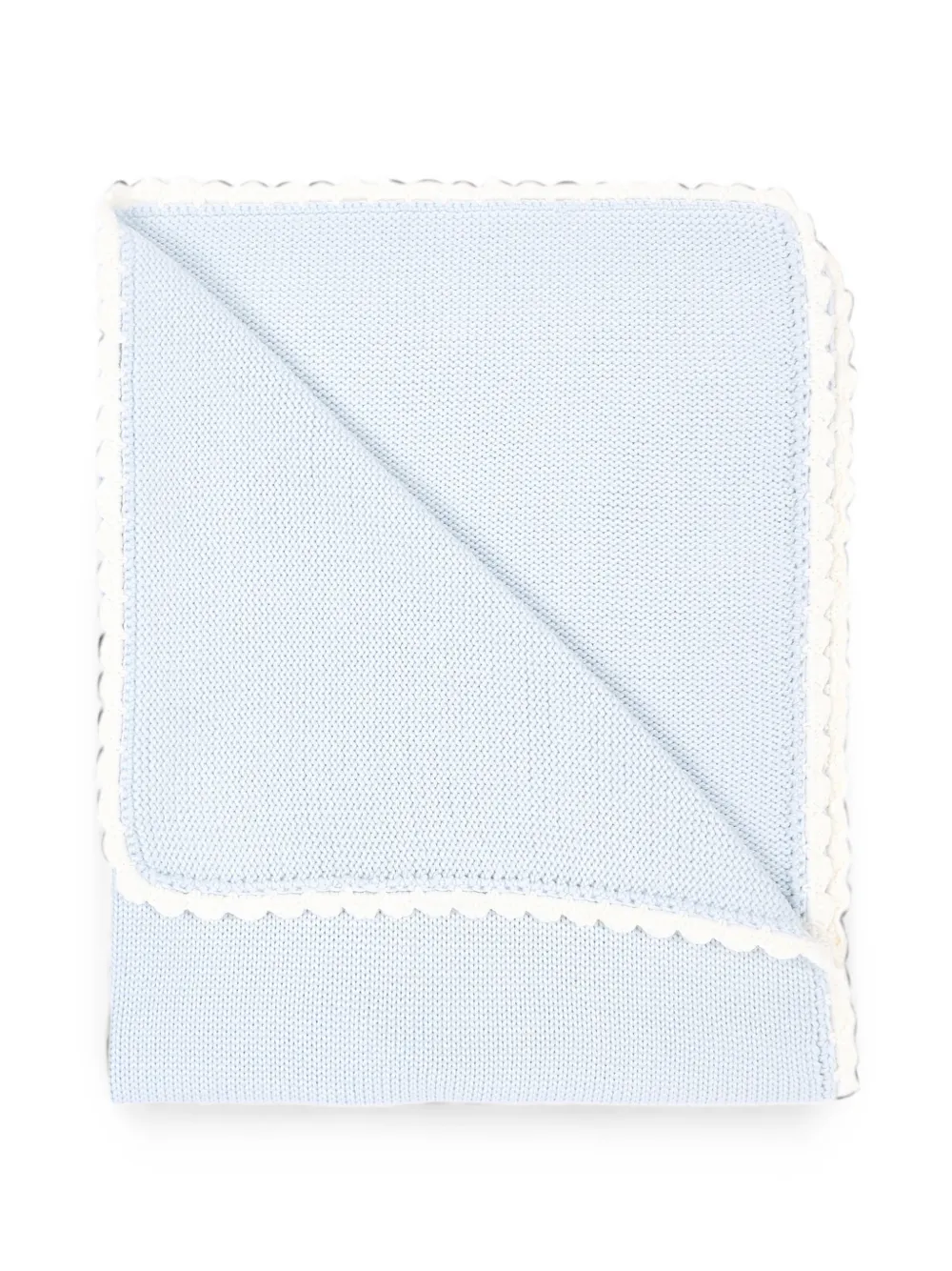 Little Bear Gebreide deken met gewelfde afwerking Blauw