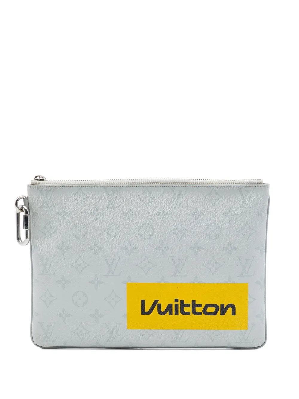 Louis Vuitton Pre-Owned 2019 Monogram Logo Story Pochette GM clutch bag - Bianco