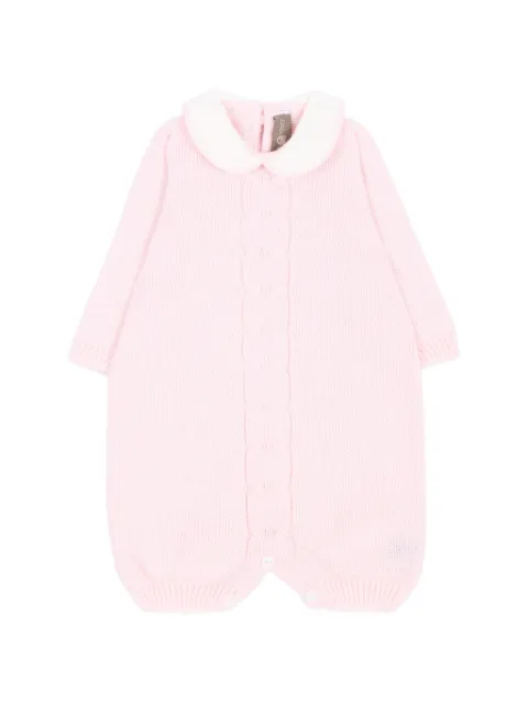 Little Bear cable-knit peter pan collar babywear