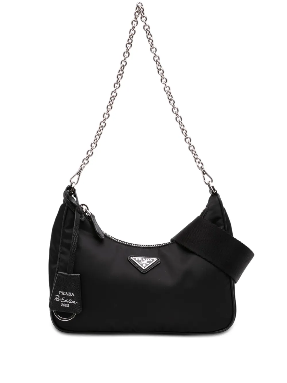 Prada Pre-Owned 2000-2013 Saffiano Trimmed Re Nylon Re Edition 2005 satchel - Schwarz
