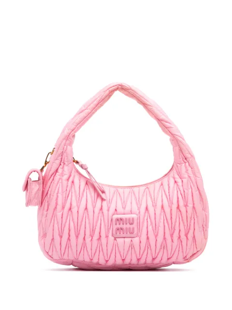 Miu Miu Pre-Owned bolso hobo Tessuto Wander mediano de matelassé 2010-2026